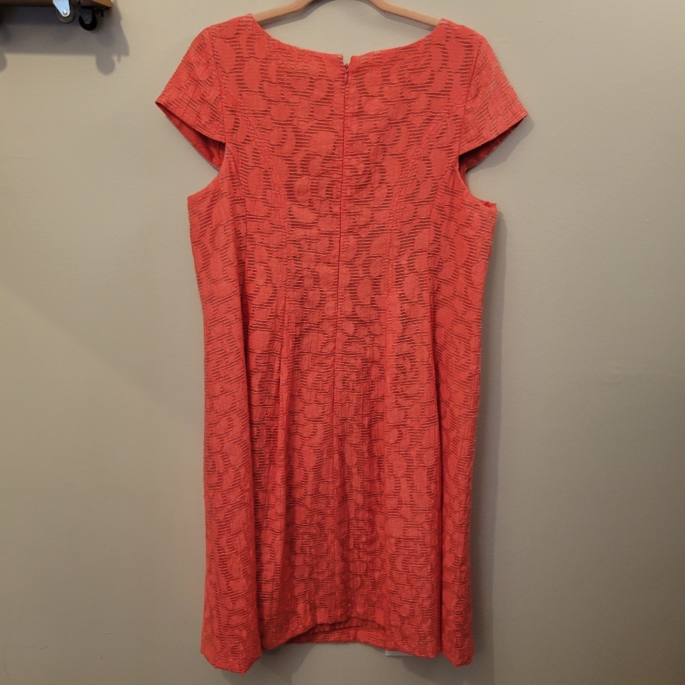 CJ banks A-line monogram shift dress